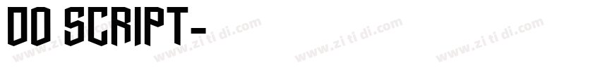 DO Script字体转换